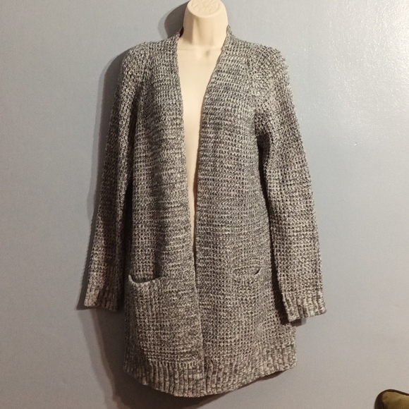 Pink clover women's gray with green blends cardigan size large - Picture 7 of 17